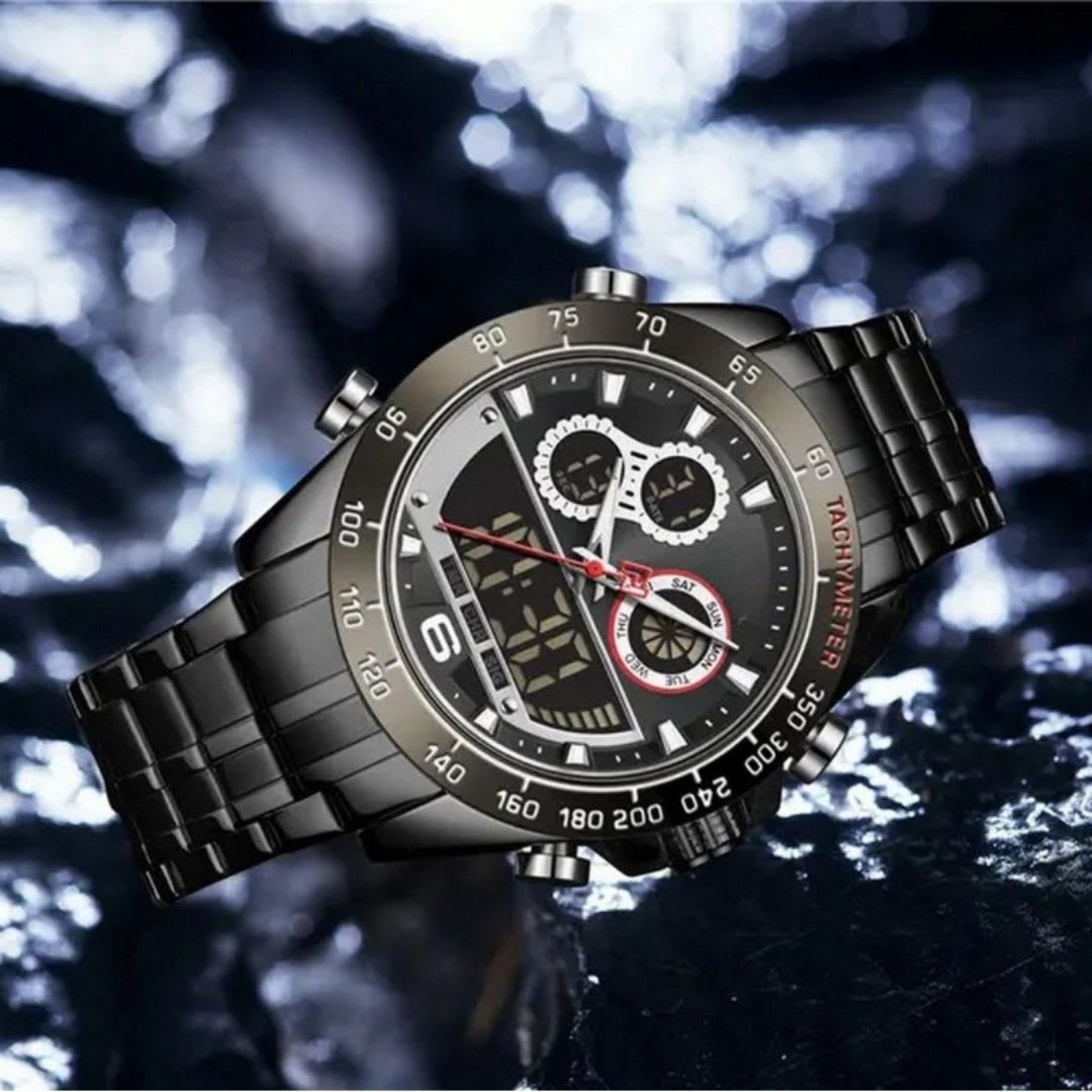 RELOJ FOSIL NEGRO