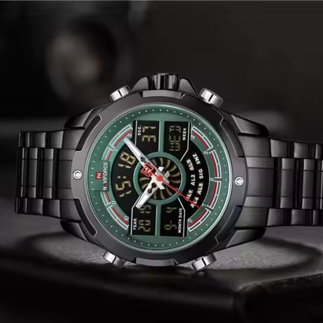 RELOJ FOSSIL NEGRO VERDE