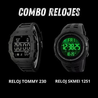 COMBO RELOJES TOMMY 230 Y SKMEI 1251