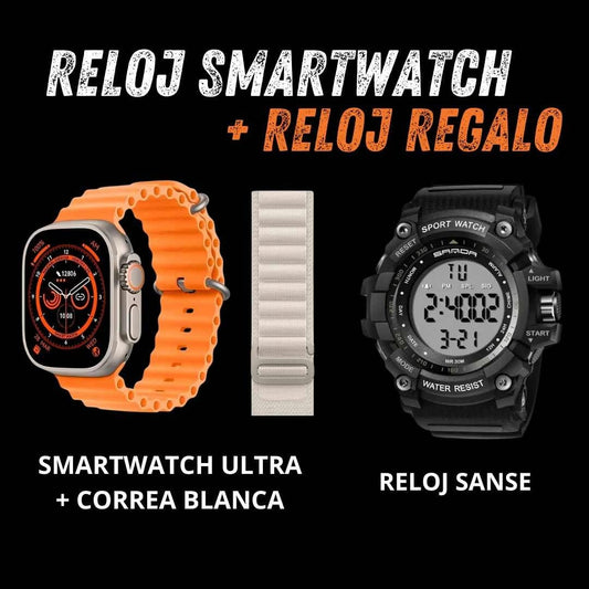 RELOJ SMARTWATCH + RELOJ REGALO