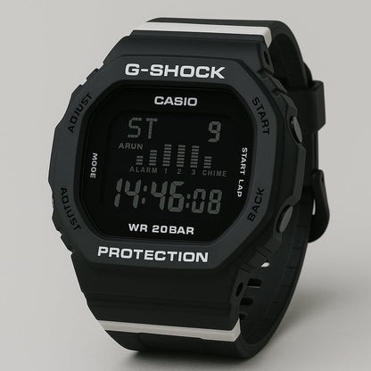 RELOJ G SHOCK DEPORTIVO NEGRO - BLANCO