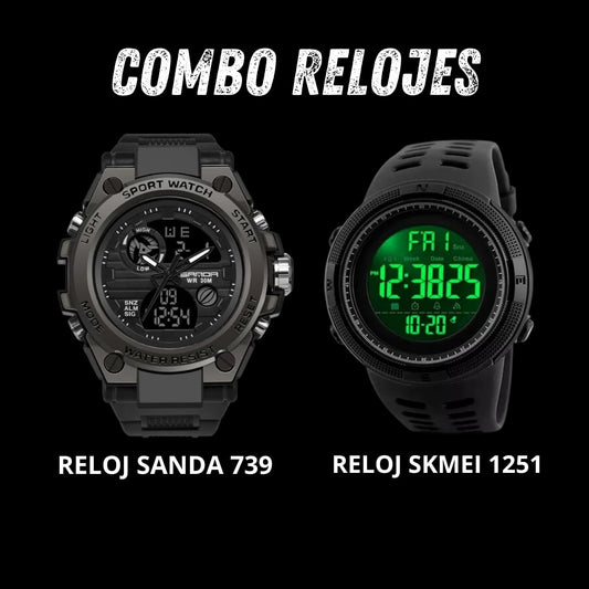 RELOJ SANDA 739 + RELOJ REGALO