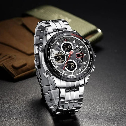RELOJ CASIO NEGRO PLATEADO 2